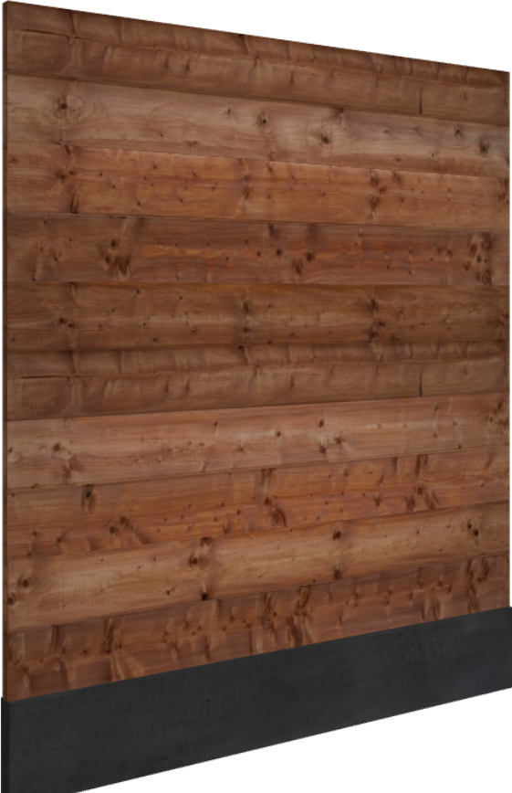 Caballero Wood® Blokhutscherm, 10 planken afmeting ca 223x173 cm