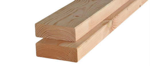 Balken Douglas – gedroogd en geschaafd 45x145mm