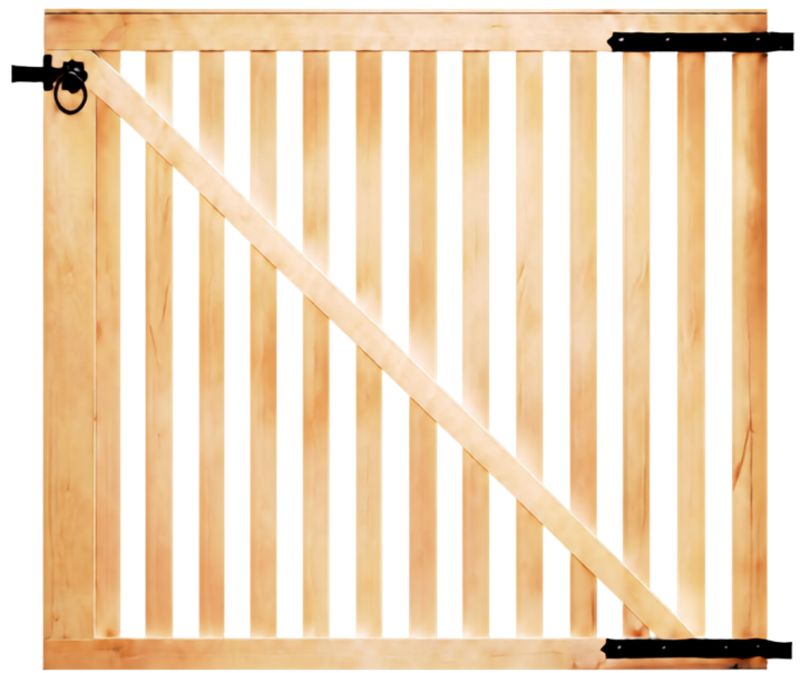 Sale : Caballero Wood® tuinpoortje Alex 100 x 90 cm hoog rechts inclusief hang en sluitwerk zwart