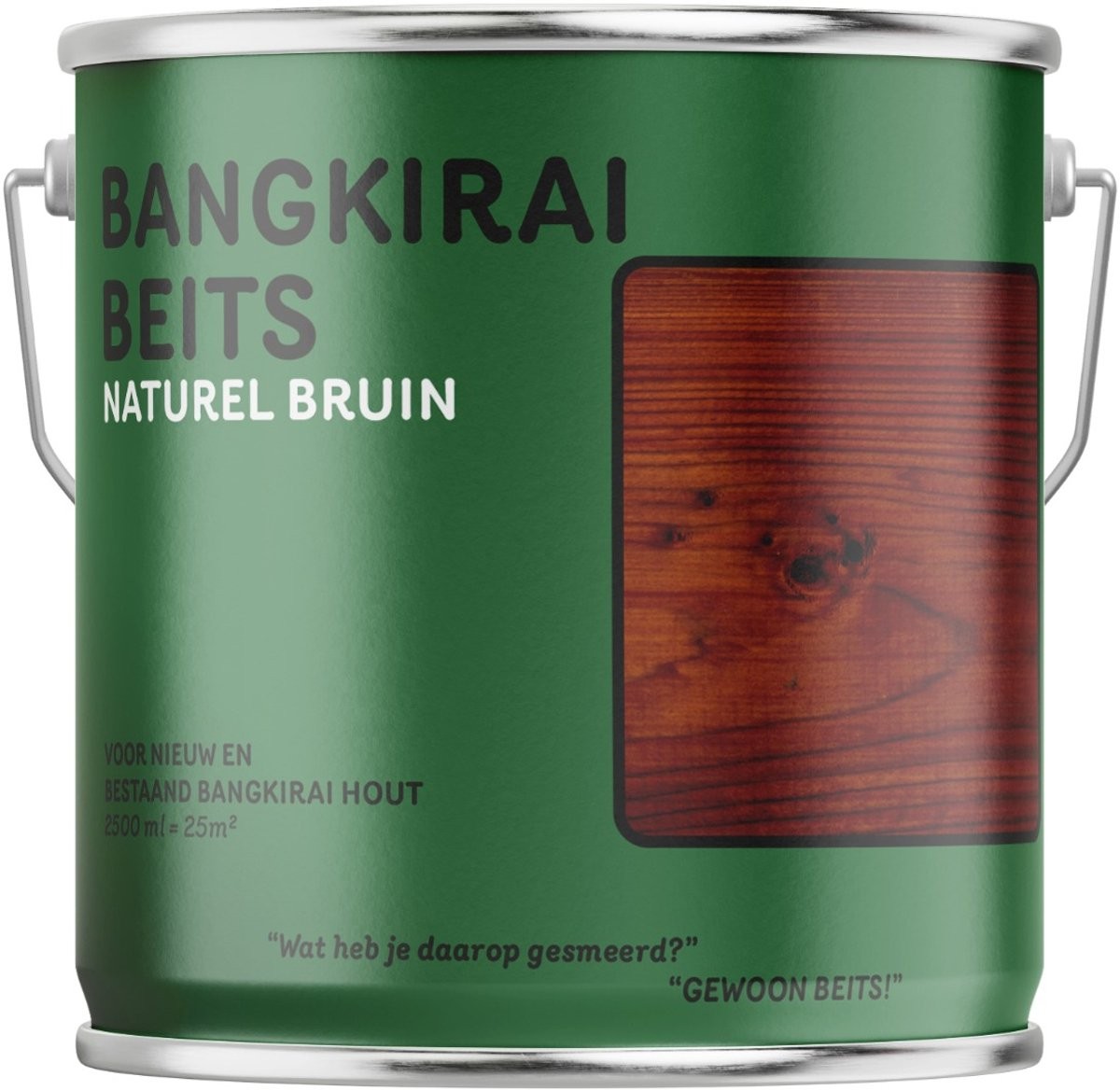 BANGKIRAI TUINHOUTBEITS NATUREL BRUIN 2,5