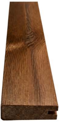 Bruin geïmpregneerd balk 4,0 x 6,0 cm 400 cm lang - met sponning tbv gaasscherm
