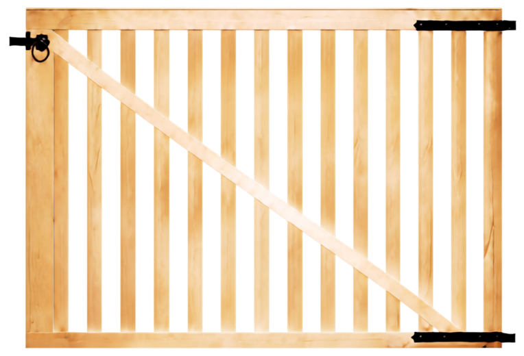 Caballero Wood® tuinpoortje Alex 100 x 100 cm hoog rechts inclusief hang en sluitwerk zwart