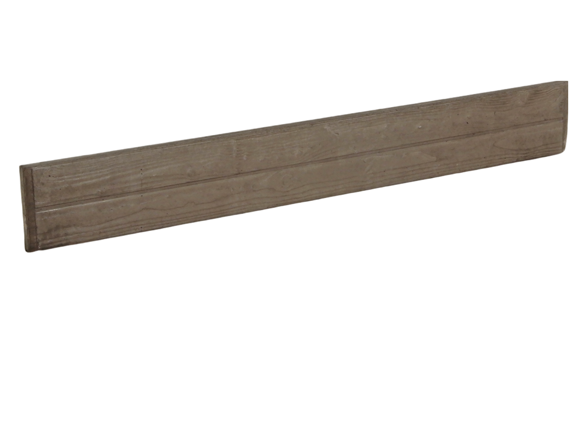 Betonplaat taupe Lariks-motief dubbelzijdig (184x24)